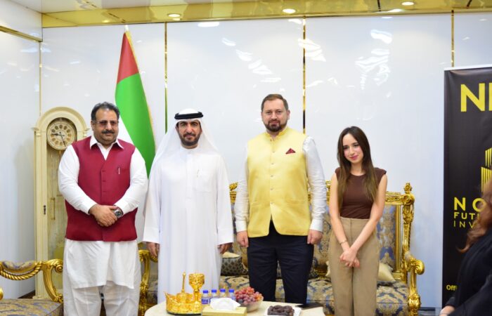 Sheikh Dr. Majid Bin Saeed Al Nuaimi with Asif ALi